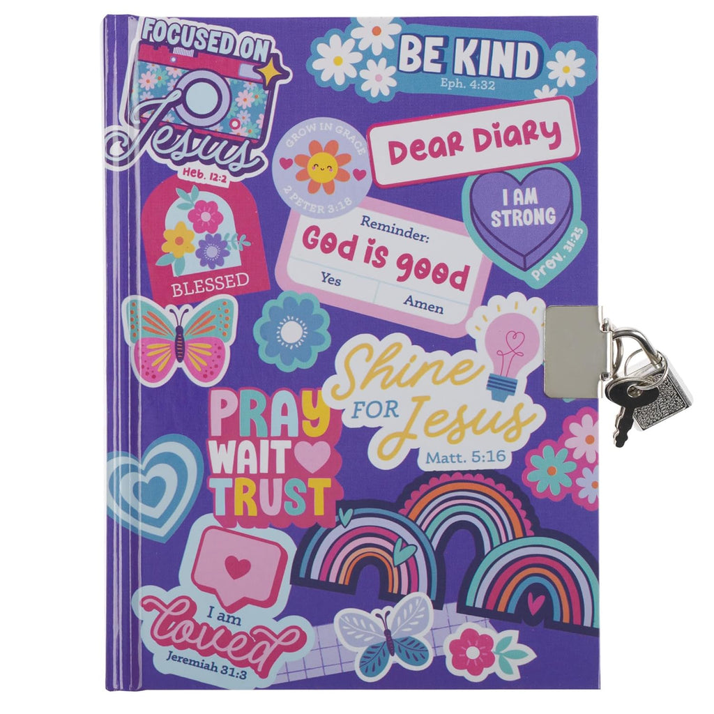 Diario secreto con pegatinas de Shine for Jesus