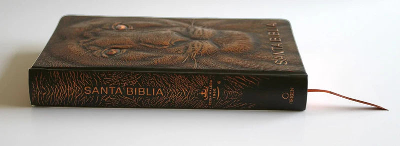 Biblia RVR 1960 León de Judá, Letra Grande, edición especial bronce