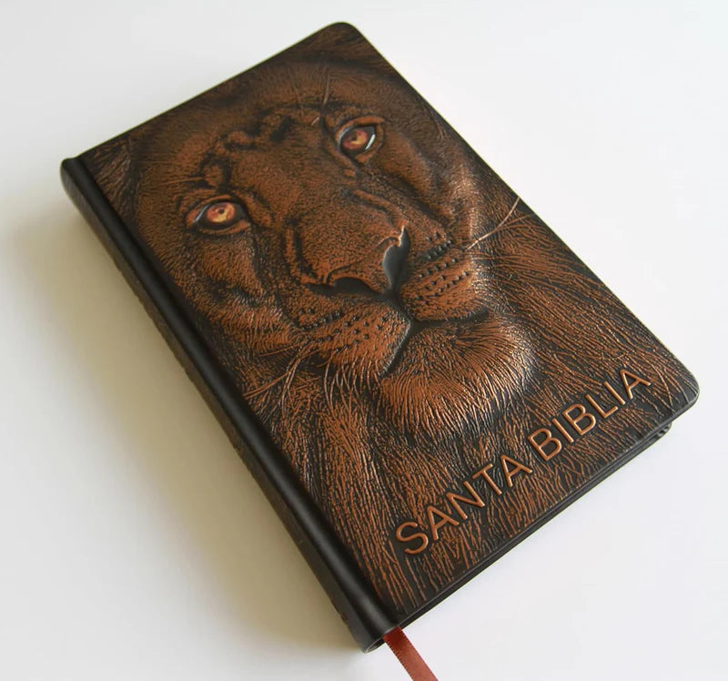 Biblia RVR 1960 León de Judá, Letra Grande, edición especial bronce