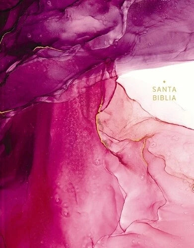NBLA, Biblia Edición Artística Ilustrada, Tapa Dura. Tela, Rosado